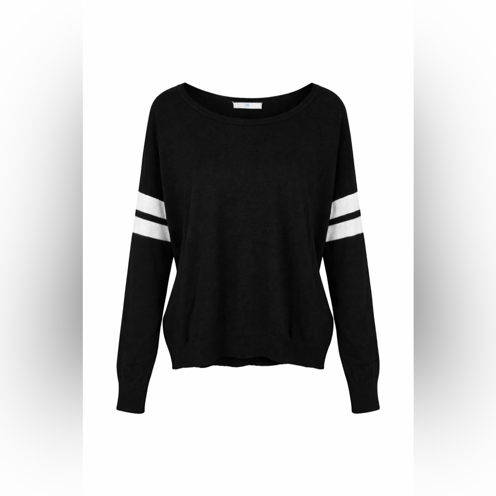 VS Pink Black Knit Sweater Top